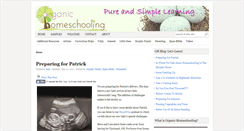 Desktop Screenshot of organichomeschooling.com